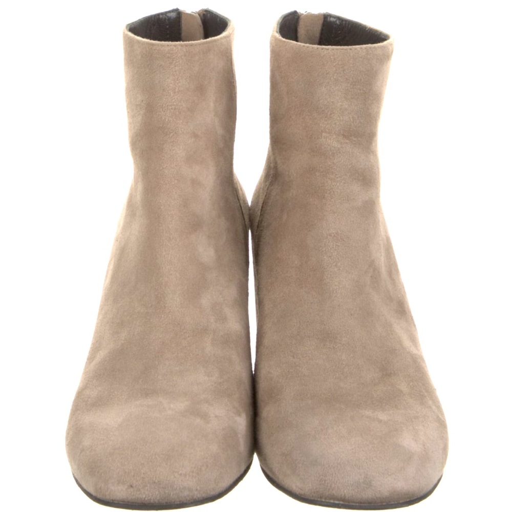 Stuart Weitzman | Neutral Suede Ankle Boots - Picture 3 of 6